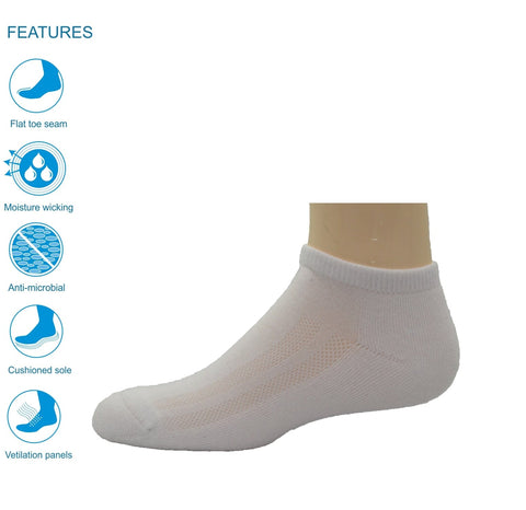 Simcan Socks White / Small Simcan Womens Comfort Diabetic Shortees Socks - White (1 pair)