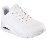 Skechers Shoe 5 / White / B (Medium) Skechers Womens Uno - Stand on Air