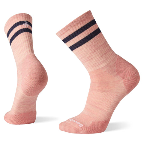 Smartwool Pink Nectar / S Smartwool Unisex Athletic Light Elite Stripe Crew Socks
