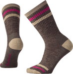 Smartwool Socks Taupe / S Smartwool Women's Stripe Hike Medium Crew Socks
