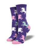 SockSmith Socks O/S / Rainbow Unicorn SockSmith Womens Graphic Cotton Crew Socks