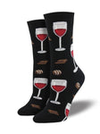 SockSmith Socks O/S / Wine and Chocolate SockSmith Womens Graphic Cotton Crew Socks