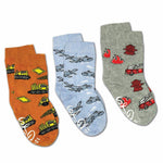 Sole To Soul Footwear Inc. Kids 2-4yrs Good Luck Socks Airplanes,Construction and Firefighter