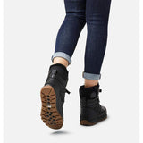 Sorel Boots Sorel Womens Premium Whitney Short Lace Boots - Black Leather