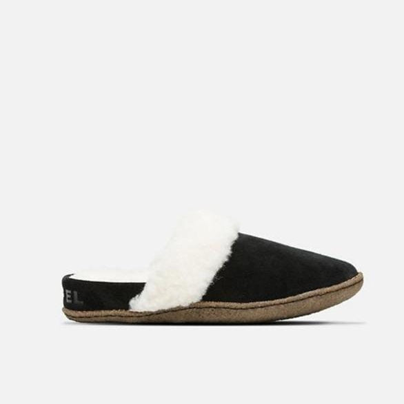 Sorel Slipper Black, Natural / 6 / M Sorel Womens Nakiska II Slide Slippers - Black Natural