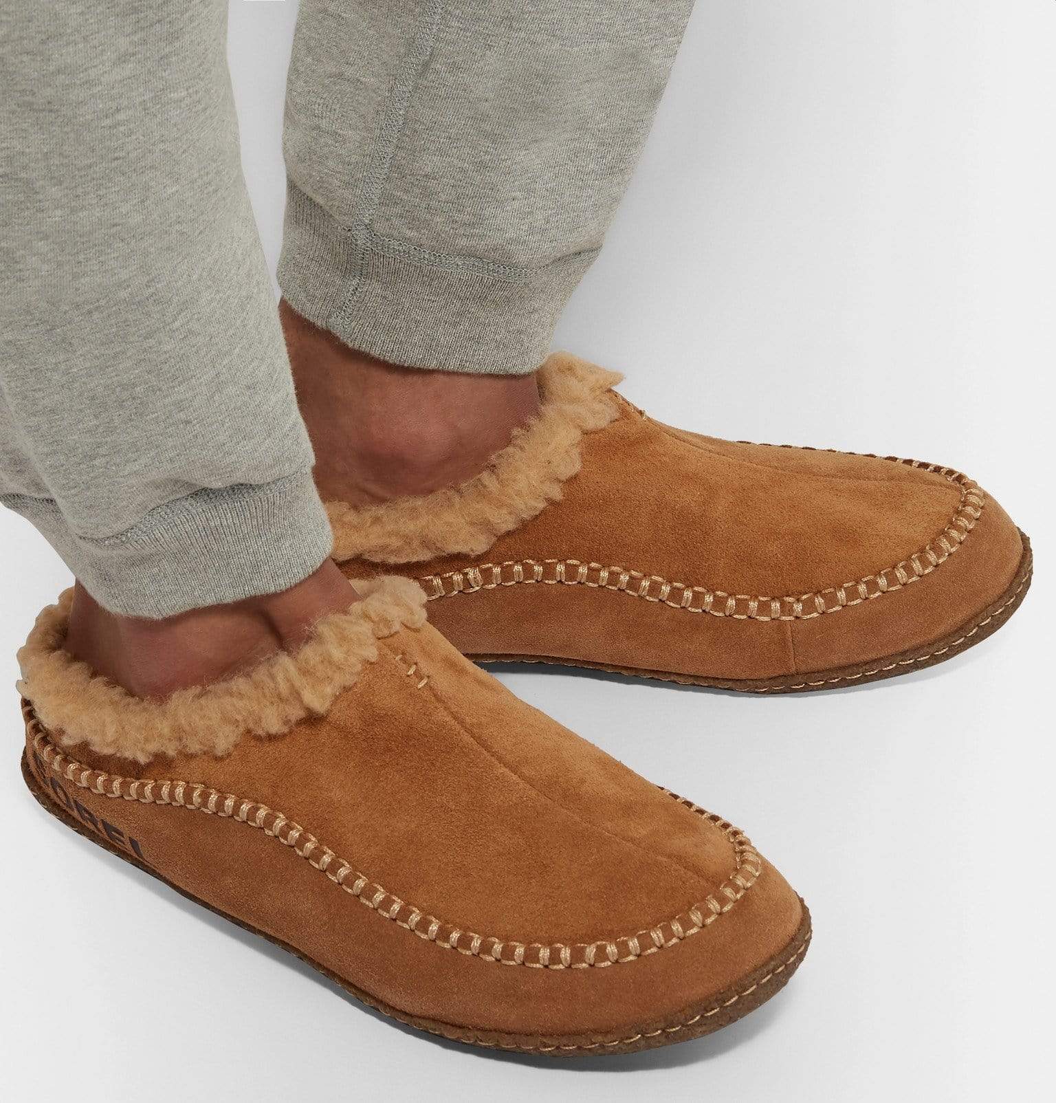 Sorel Slipper Sorel Mens Falcon Ridge II Slippers - Camel Brown