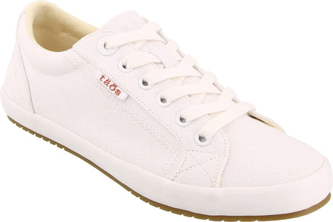 Taos Shoe White / 5 / M Taos Womens Star Canvas Sneaker - White/White