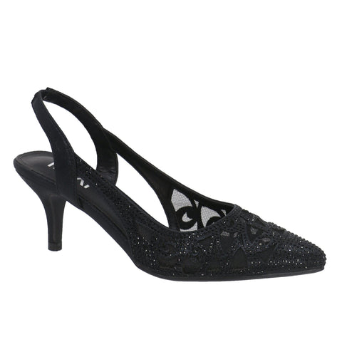 TAXI Dress Shoe Black / 35 / M Taxi Womens Christy Kitten Heels - Black