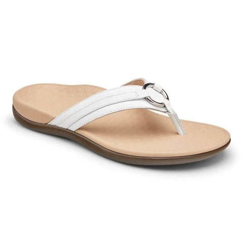 VIONIC Sandals White Leather / 5 / M Vionic Womens Tide Aloe Sandals - White