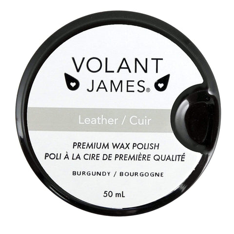 Volant James Shoe Care Volant James Leather Premium Wax Polish 50ml - Burgundy